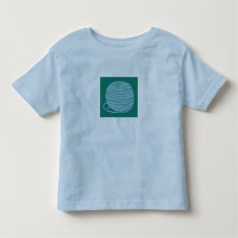 Camiseta Azul Claro com Bola de Linha