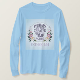 Camiseta Azul Claro Esther 4:14