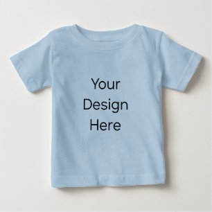 Camiseta Azul Claro para Bebê