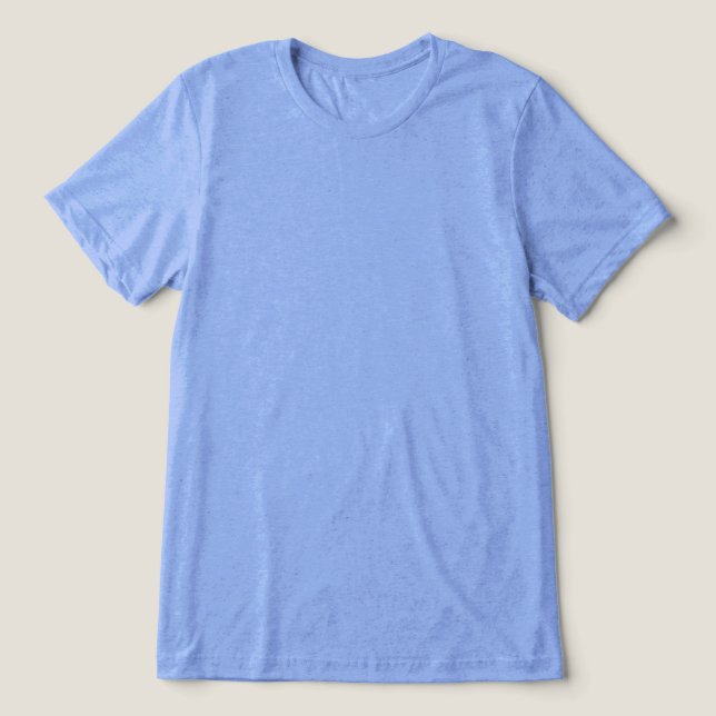 Camiseta Azul Claro Simples Sem Nada na Frente (Design frontal)