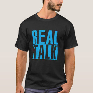 Camiseta Azul Conversa Real Azul Gráfico