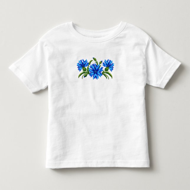 Camiseta Azul Cornflowers  (Frente)