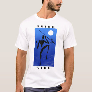 Camiseta Azul da IMPRESSÃO do tribo