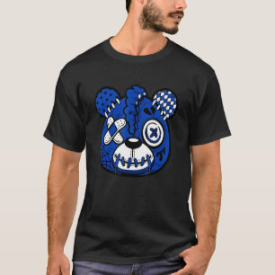 Camiseta Azul De 5 Raios Para Corresponder Calçados De Din