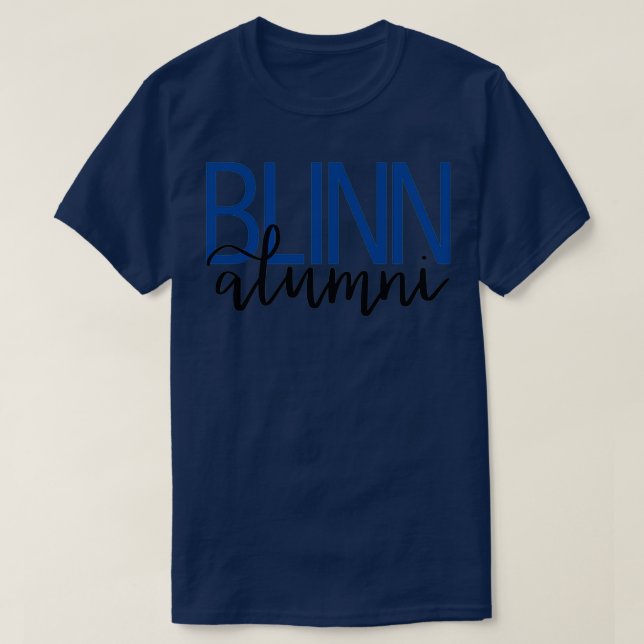 Camiseta Azul de Alumni Cego (Frente do Design)