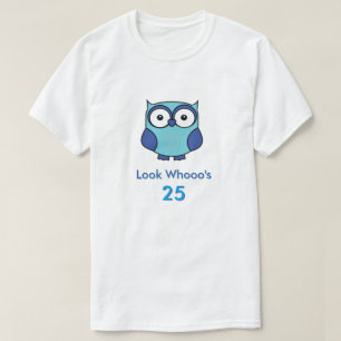 Camiseta Azul de Aniversário Personalizado