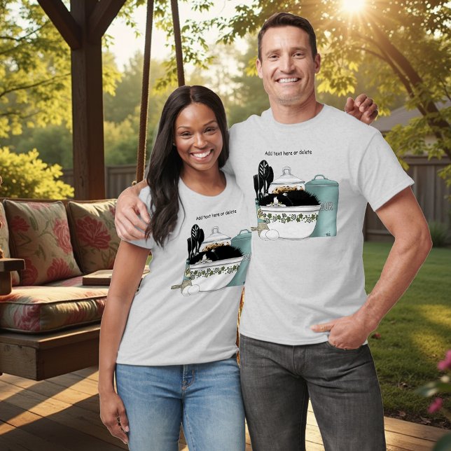 Camiseta Azul de cozinha (Criador carregado)