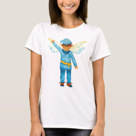 Camiseta Azul De Elfo Cheerful