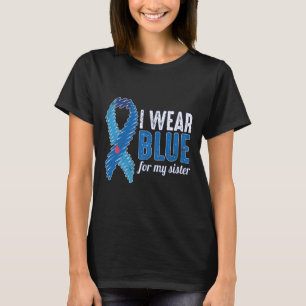 Camiseta Azul De Fita De Sensibilização T1d Novembro Para D