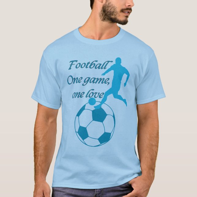 Camiseta Azul de jogo de futebol (Frente)