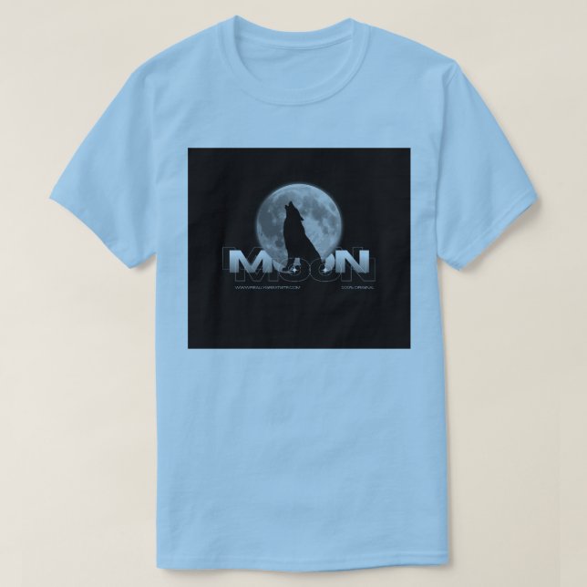 Camiseta azul de meia manga (Frente do Design)