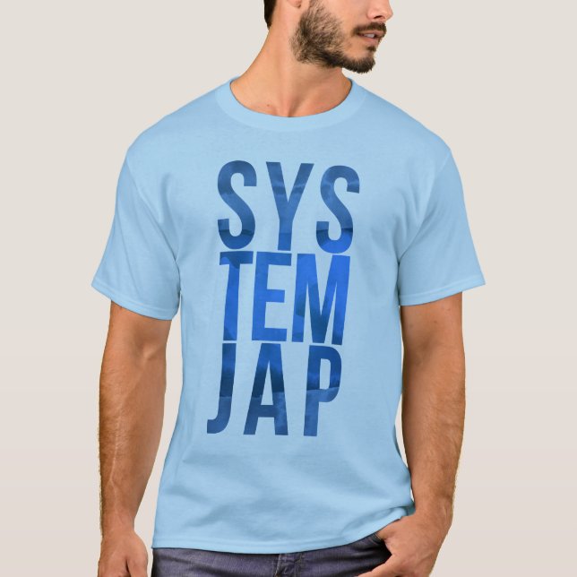 Camiseta Azul de Systemjap! (Frente)
