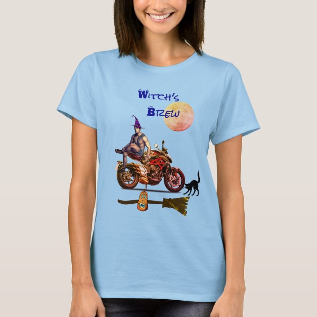 Camiseta Azul de Warlock bonito (Frente)