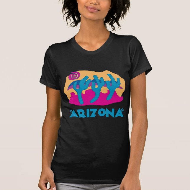 Camiseta Azul do deserto da arizona (Frente)