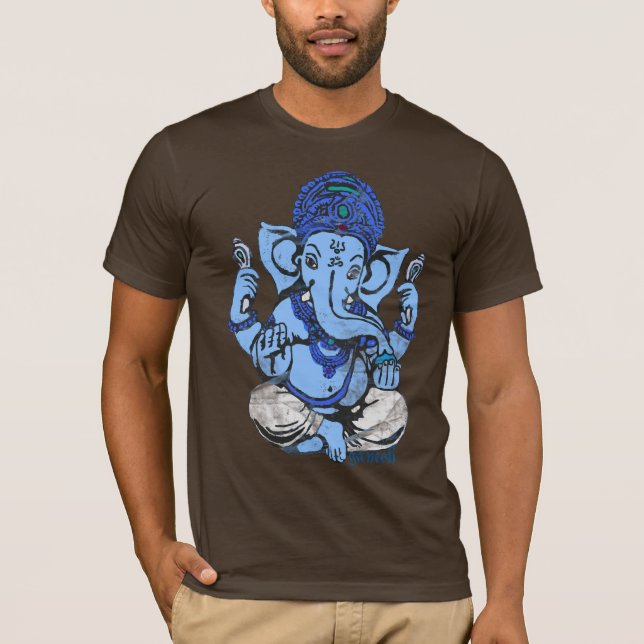 Camiseta azul do ganesh (Frente)