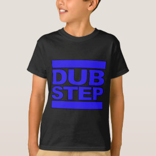 Camiseta Azul do logotipo de DUBSTEP