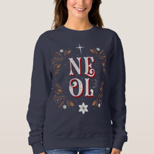 Camiseta Azul do Natal do Noel das mulheres o primeiro