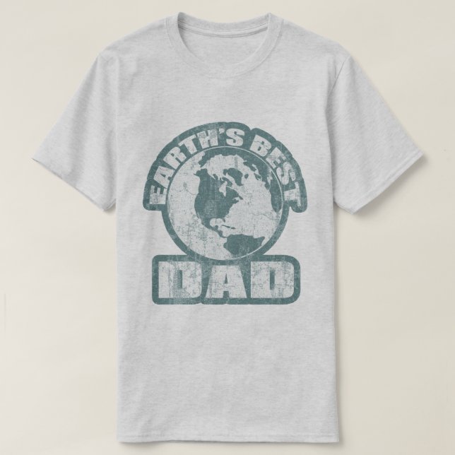Camiseta Azul do pai das terras o melhor (Frente do Design)