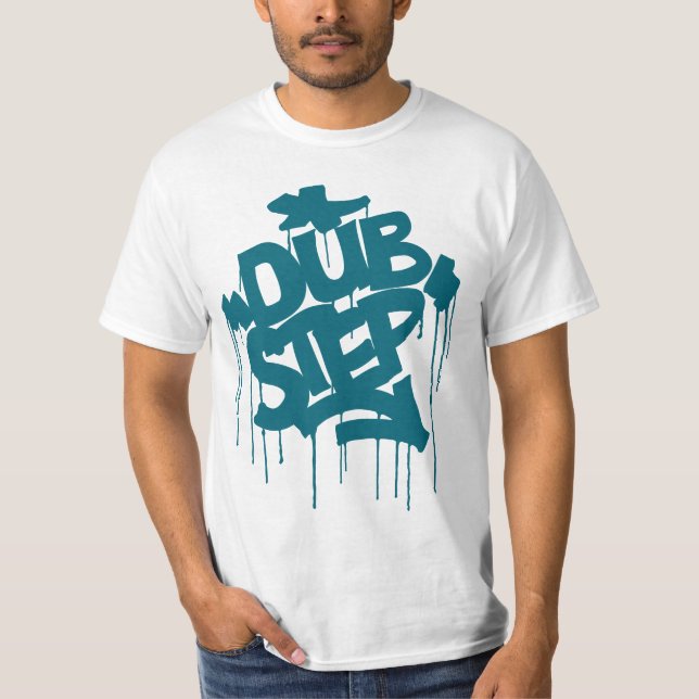 Camiseta Azul do recife de Dubstep FatCap (Frente)