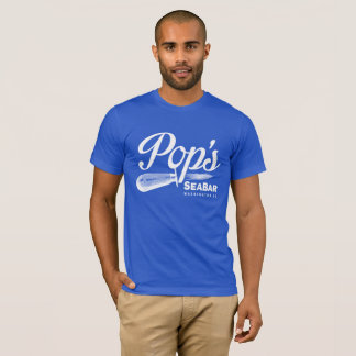 Camiseta Azul do T do Shucker do pop