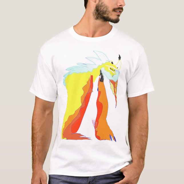 Camiseta Azul Dragão FireShock (Frente)