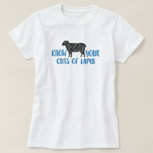 Camiseta Azul e Cinza conhecem seus cortes de carne
