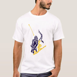 Camiseta Azul e Dourado Baton Twirler