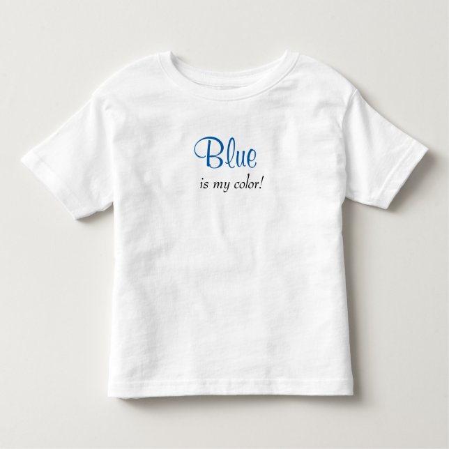 Camiseta Azul é minha citação colorida (Frente)