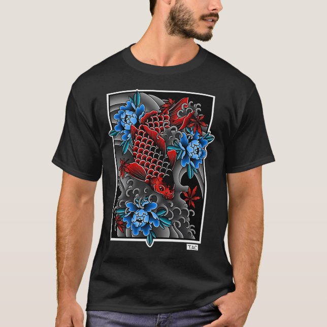 Camiseta Azul e Vermelho (Frente)
