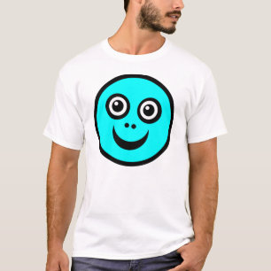 Camiseta Azul Engraçado