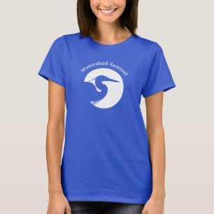 Camiseta azul feminina