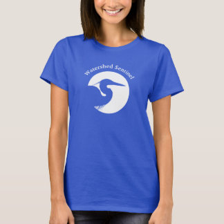 Camiseta azul feminina