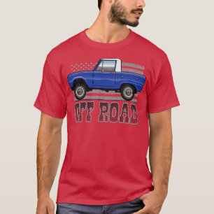 Camiseta Azul fora da estrada