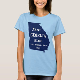 Camiseta Azul Georgia sacudir em 2024