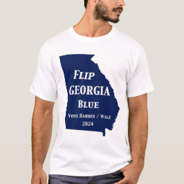 Camiseta Azul Georgia sacudir em 2024