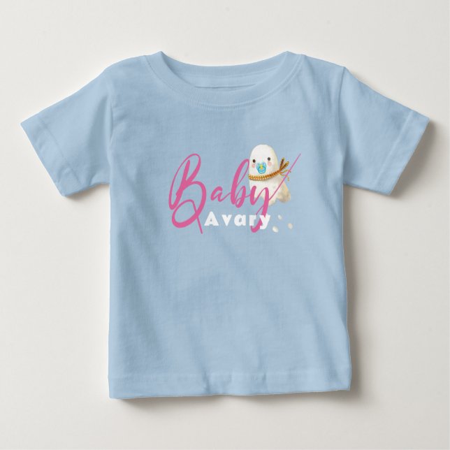 Camiseta Azul, Ghost Pacifier Boo (Frente)