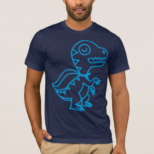 Camiseta Azul grande de Rex do arco-íris