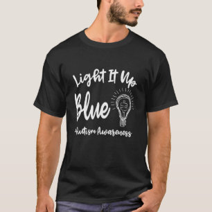 Camiseta Azul Ilumine Para Autismo Eu Uso Azul Pel