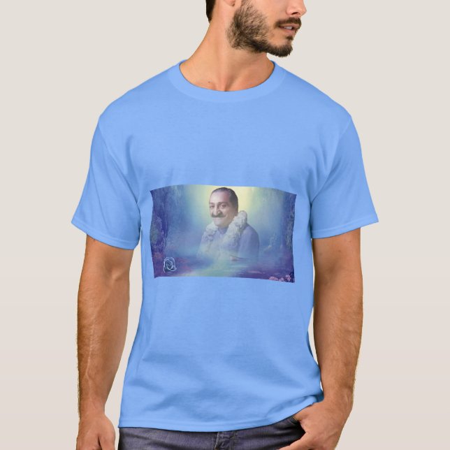 Camiseta azul masculina (Frente)