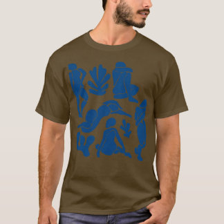 Camiseta Azul Matisse Inspirado Mulheres Cortam