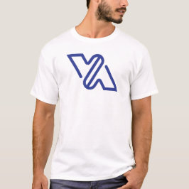 Camiseta Azul Minimal Letra VA Clássico
