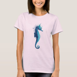 Camiseta azul oceânica