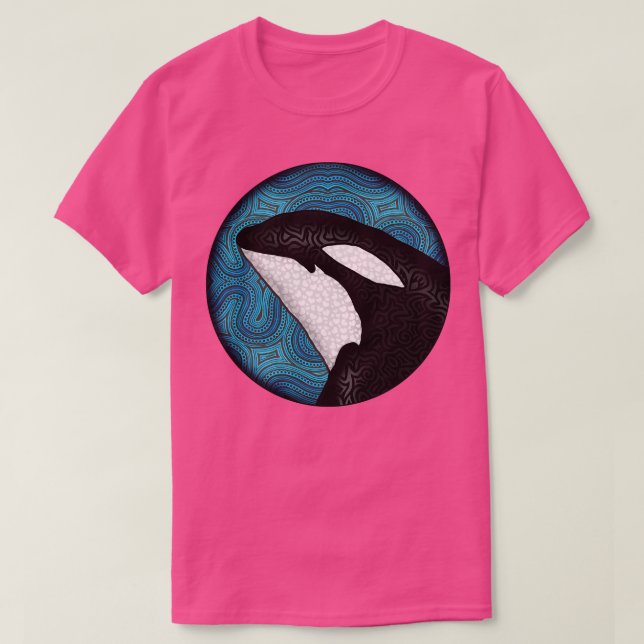 Camiseta Azul Orca TSirt (Frente do Design)
