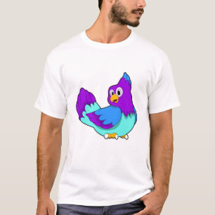 Camiseta Azul-papagaio