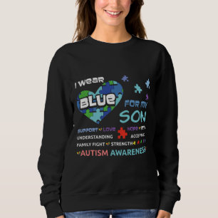 Camiseta Azul Para A Consciência Especial Do Autismo Da Son