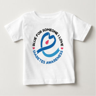Camiseta Azul para Alguém que Eu Amo – Conscientização sobr