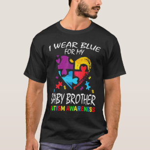 Camiseta Azul Para Bebê Irmão Autismo Sensibilização Crianç