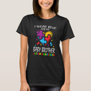 Camiseta Azul Para Bebê Irmão Autismo Sensibilização Crianç
