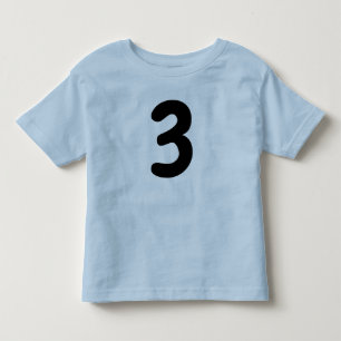 Camiseta azul para menino de 3 anos