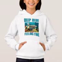 Azul Profundo e Sentindo-se Bem Sereia e Golfinho